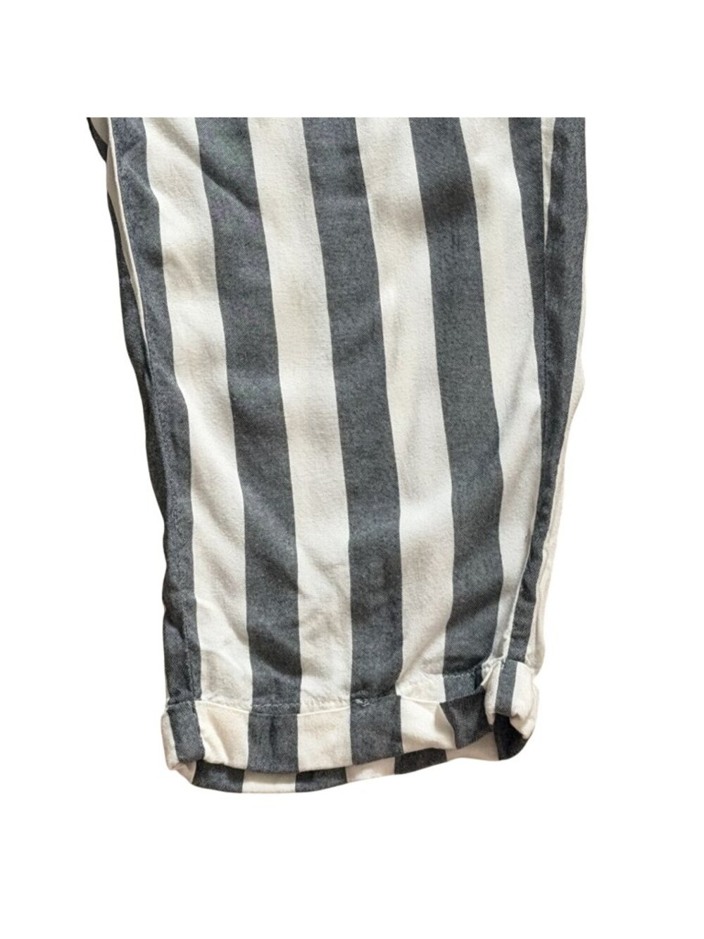American Eagle Striped Paperback Trousers-Lightweight-Gray/White-M - Picture 3 of 7